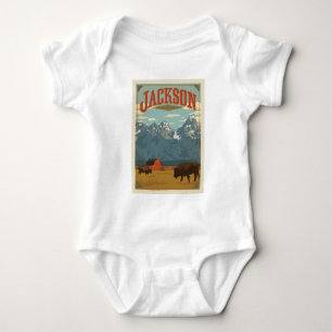 Jackson   Wyoming Baby Bodysuit
