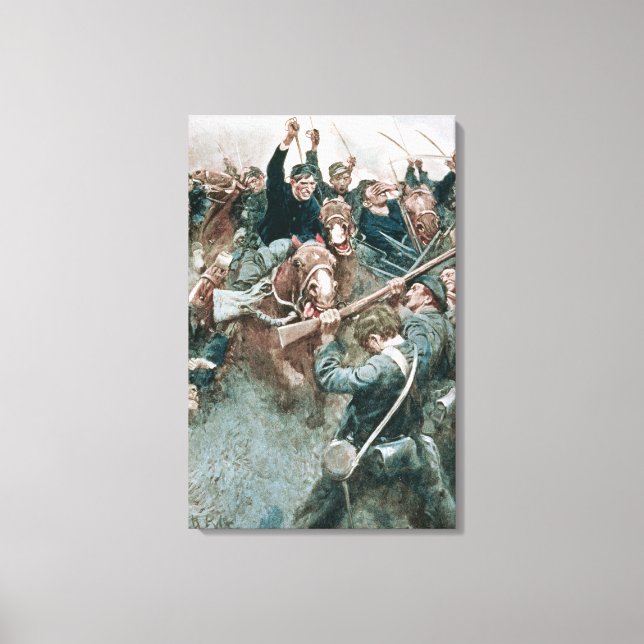 Jackson's Brigade Standing Like a Stone Wall Canvas Print (Front)