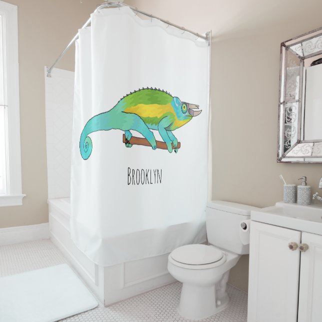 Jackson's chameleon cartoon illustration  (In Situ)