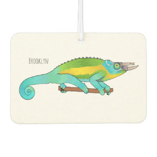 Jackson's chameleon cartoon illustration air freshener