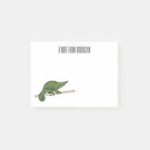Jackson's chameleon cartoon illustration post-it notes