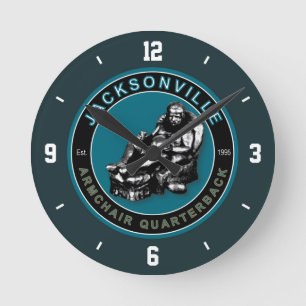 Jacksonville Armchair Quarterback Wall Clock
