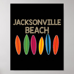 Jacksonville Beach Family Vacation Shirt Florida Poster
