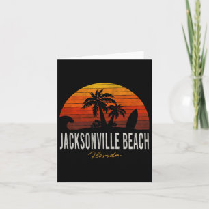 Jacksonville Beach Florida Fl Palms Vacation Surf Card