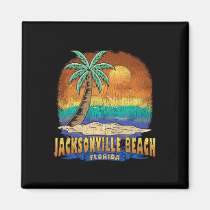 Jacksonville Beach Florida Vintage Distressed Souv Magnet