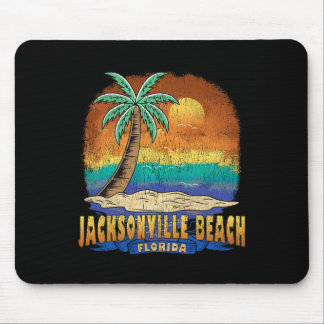 Jacksonville Beach Florida Vintage Distressed Souv Mouse Pad