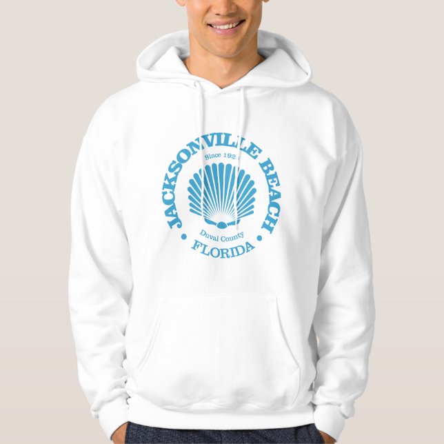 Jacksonville Beach (seashell) Hoodie (Front)