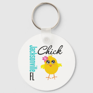Jacksonville FL Chick Keychain