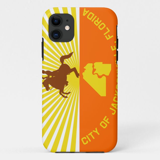 Jacksonville Flag Case-Mate iPhone Case (Back)