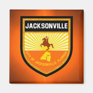 Jacksonville  Flag Magnet