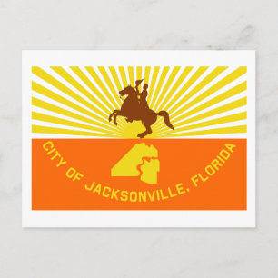 Jacksonville Flag Postcard