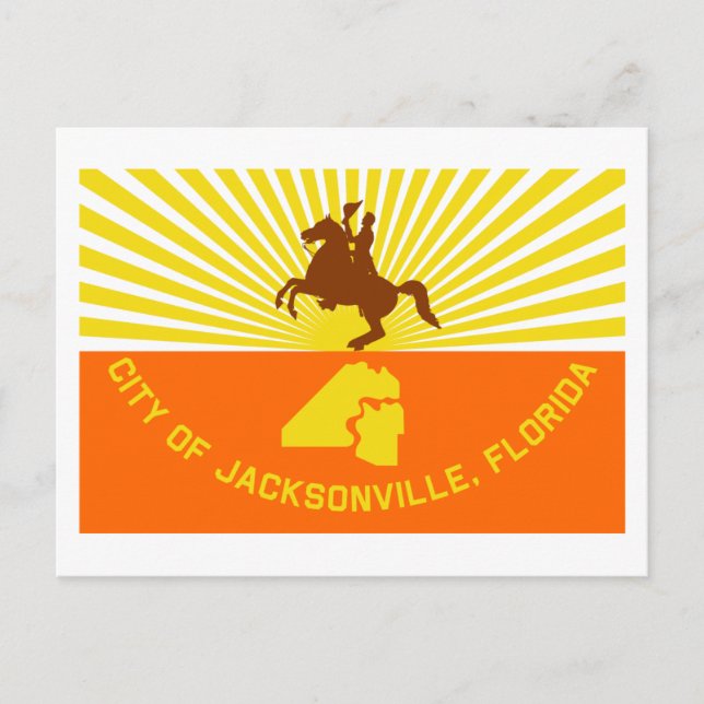 Jacksonville Flag Postcard (Front)