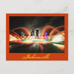 Jacksonville, Florida and the Friendship Fountain Postcard