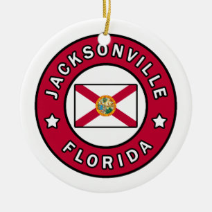Jacksonville Florida Ceramic Ornament