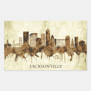 Jacksonville Florida Cityscape Sticker