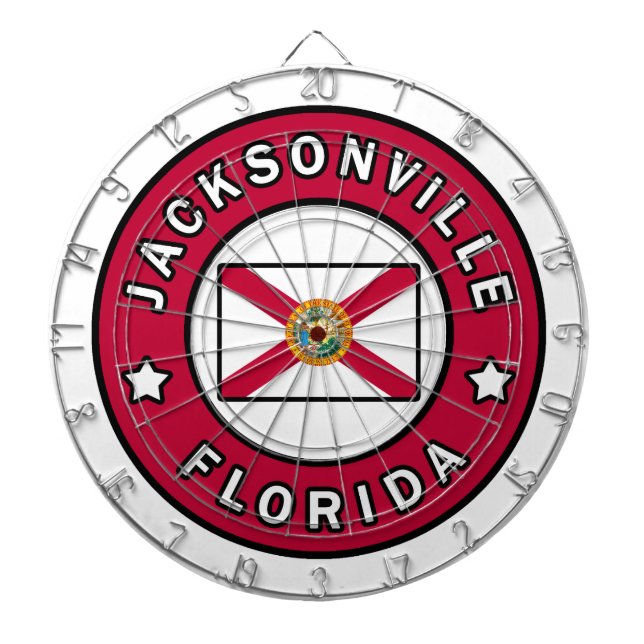 Jacksonville Florida Dartboard (Front)