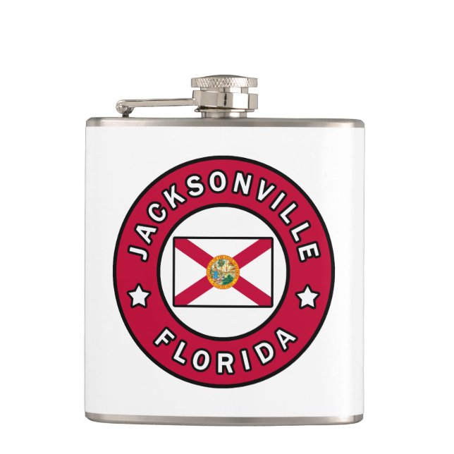 Jacksonville Florida Hip Flask (Front)