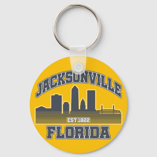 Jacksonville,Florida Keychain (Front)