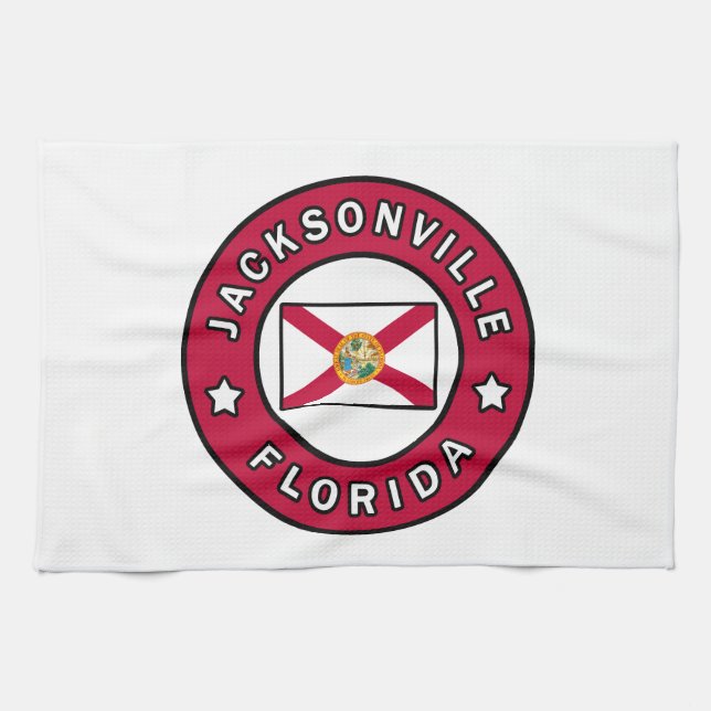 Jacksonville Florida Kitchen Towel (Horizontal)