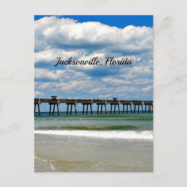 Jacksonville, Florida Pier  Postcard (Front)