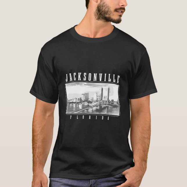 Jacksonville Florida Skyline Jacksonville T-Shirt (Front)