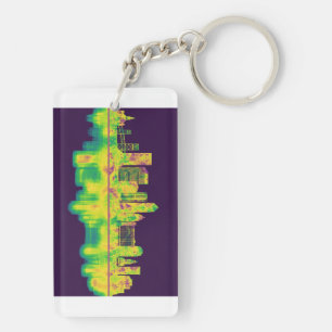 Jacksonville Florida Skyline Keychain