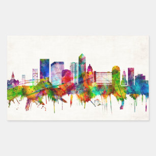 Jacksonville Florida Skyline Sticker