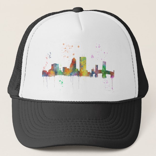 JACKSONVILLE, FLORIDA SKYLINE TRUCKER HAT (Front)