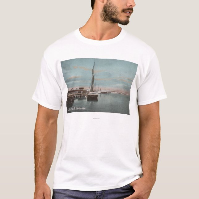 Jacksonville, Florida - View of Harbour with T-Shirt (Front)