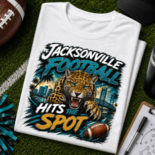 Jacksonville Football Hits the Spot Fan T-Shirt