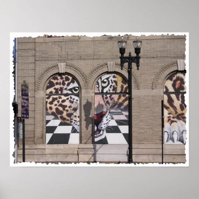 Jacksonville Jaguar Mural Poster (Front)