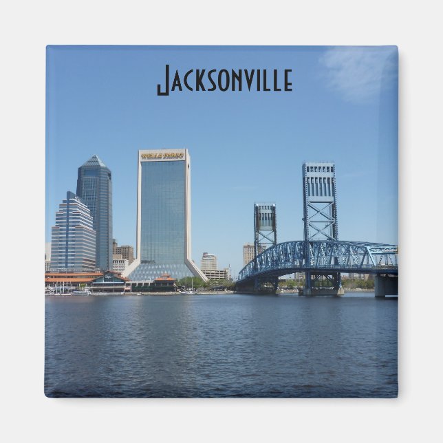 Jacksonville Main Street Bridge Photo Magnet Jax (Devant)