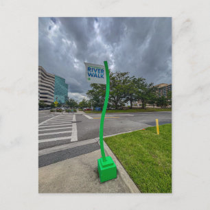 Jacksonville River Walk Sign Postcard