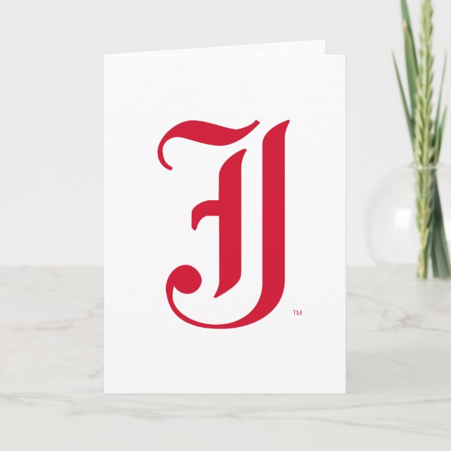 Jacksonville State University Classic JSU Letter Card (Front)