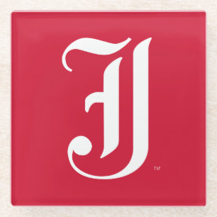 Jacksonville State University Classic JSU Letter Glass Coaster