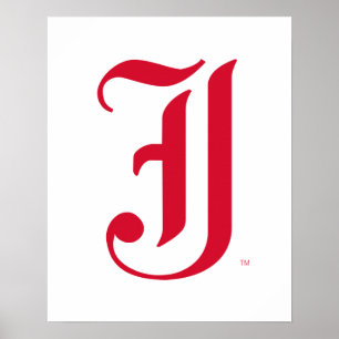 Jacksonville State University Classic JSU Letter Poster