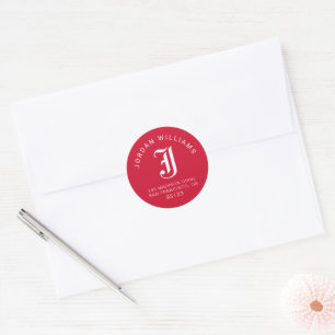 Jacksonville State University Classic JSU Letter Round Sticker