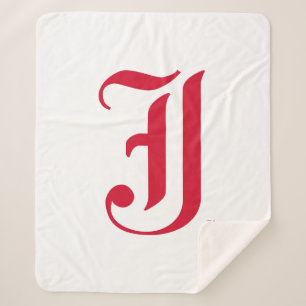 Jacksonville State University Classic JSU Letter Sherpa Blanket