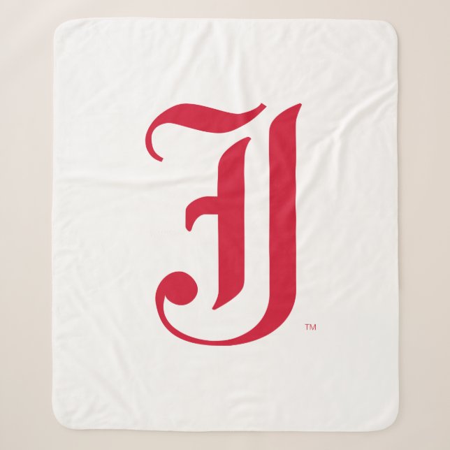Jacksonville State University Classic JSU Letter Sherpa Blanket (Front)