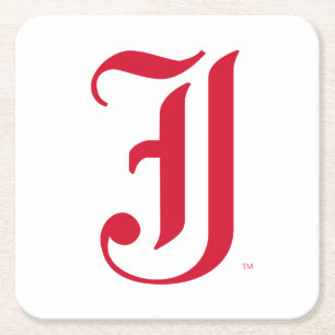 Jacksonville State University Classic JSU Letter Square Paper Coaster