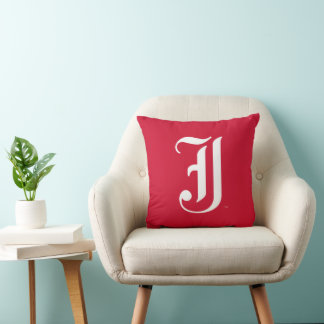 Jacksonville State University Classic JSU Letter Throw Pillow