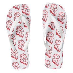 Jacksonville State University Gamecocks Red Eagle Flip Flops