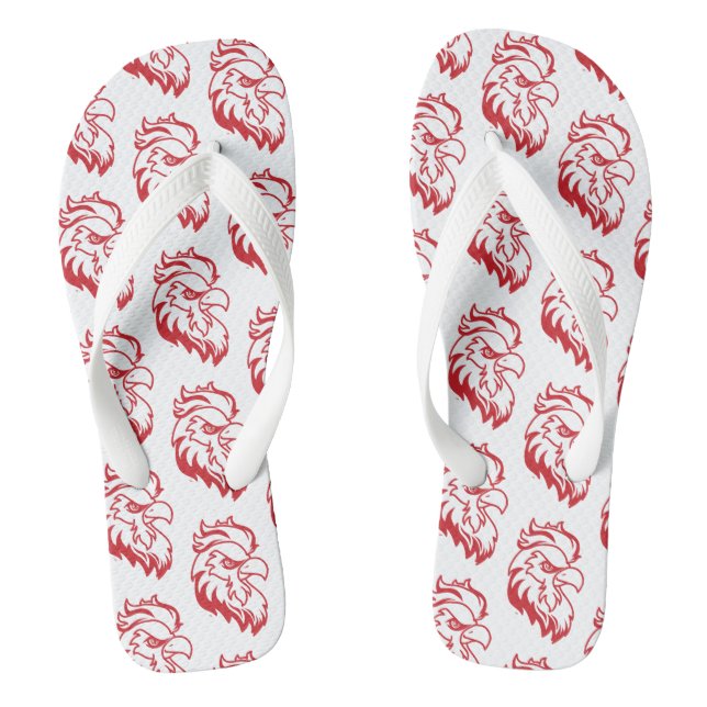 Jacksonville State University Gamecocks Red Eagle Flip Flops (Footbed)