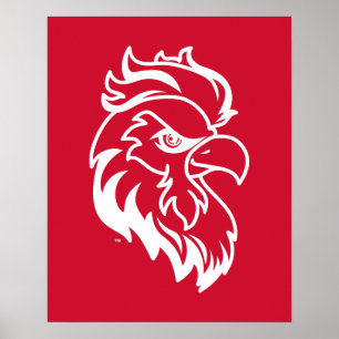 Jacksonville State University Gamecocks Red Eagle Poster