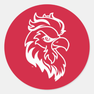 Jacksonville State University Gamecocks Red gameco Classic Round Sticker