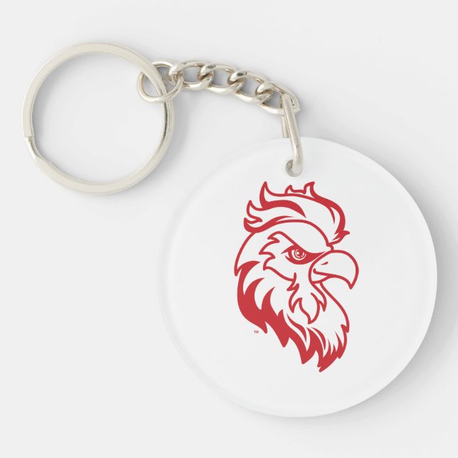 Jacksonville State University Gamecocks Red gameco Keychain (Front)