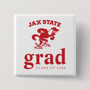 Jacksonville State University Graduation 2 Inch Square Button