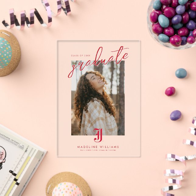 Jacksonville State University Graduation Acrylic Invitations (Insitu (Celebration))