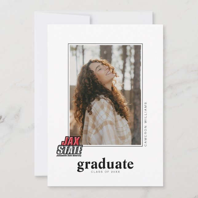 Jacksonville State University Graduation Announcement (Front)