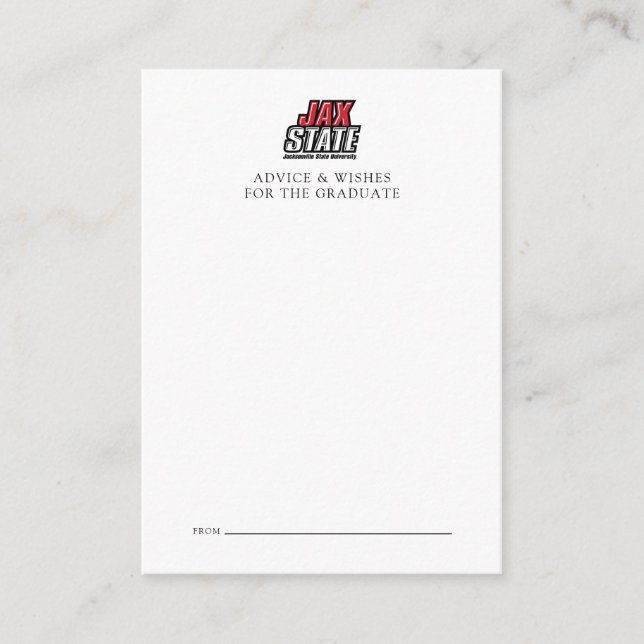 Jacksonville State University Graduation Card (Front)